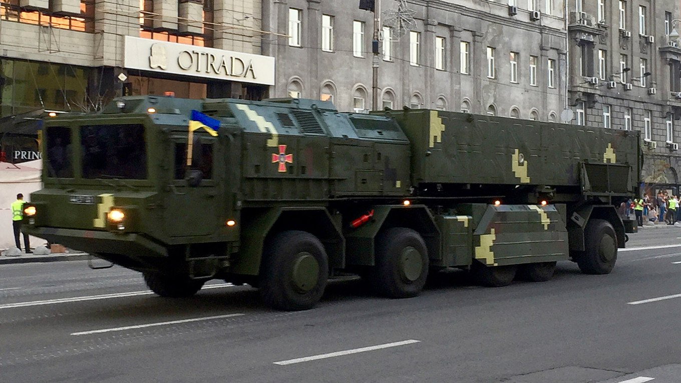 Hrim-2 là mẫu tên lửa đạn đạo duy nhất mà Ukraine từng công khai phát triển. Ảnh: Moscow Times.