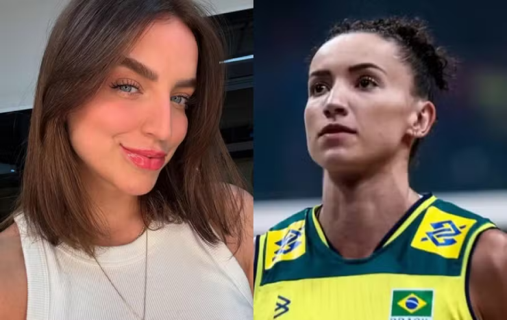 Unzueta (bên trái) và Guimaraes (bên phải) công khai chuyện tình