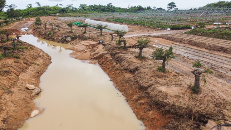Trang trại trên núi tan hoang sau vỡ hồ nước - 14