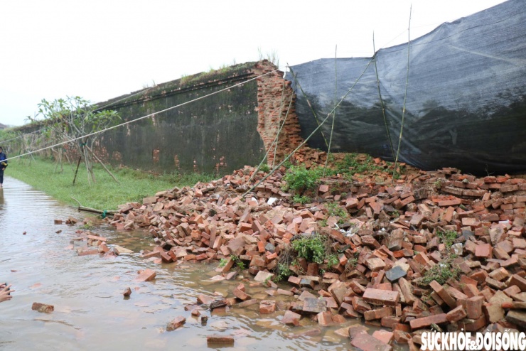 Hiện trường đoạn bờ tường Hoàng thành Huế bị mưa lũ 'kéo sập' - 9