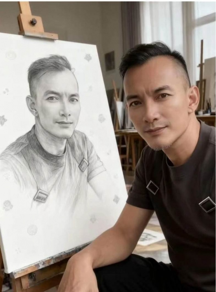 Chủ quán - anh Lý Mộc Vượng chia sẻ điều xúc động khi làm việc tốt. Ảnh: QQ