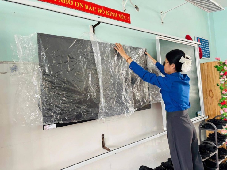 Các đơn vị trường học trên địa bàn thành phố chủ động ứng phó với mưa bão