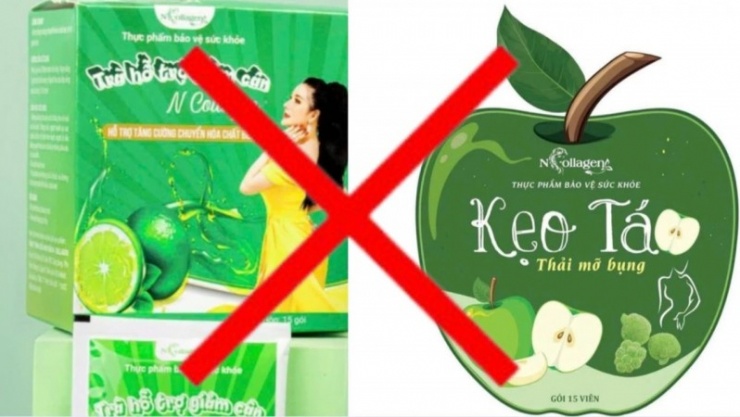 Sản phẩm trà hỗ trợ giảm cân N-Collagen từng bị cơ quan chức năng cảnh báo vì vi phạm quảng cáo.