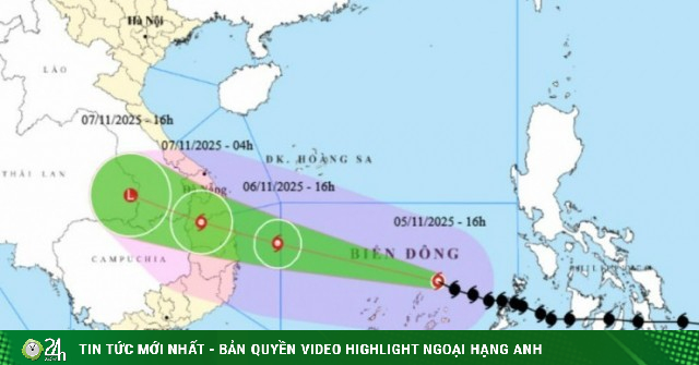 Bão Kalmaegi trên ảnh vệ tinh