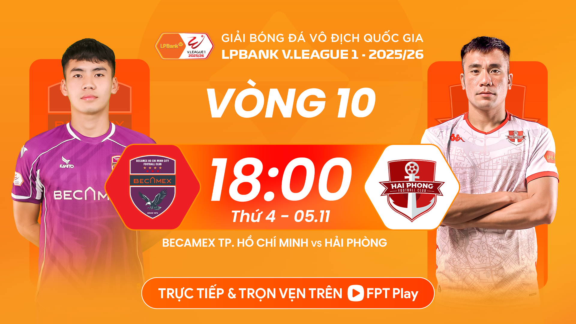 Video bóng đá Becamex TPHCM - Hải Phòng: Ngược dòng đỉnh cao, đòn đau phút 89 (V-League) - 2