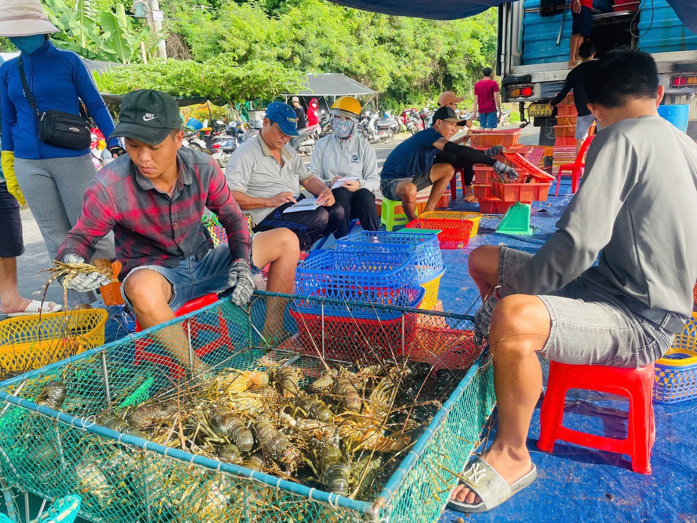 Thủ phủ tôm hùm lớn nhất miền Trung &#39;chạy bão&#39; - 6