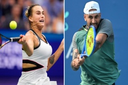 Đại chiến giới tính gây sốc tennis: Số 1 nữ Sabalenka thách thức "Trai hư" Kyrgios