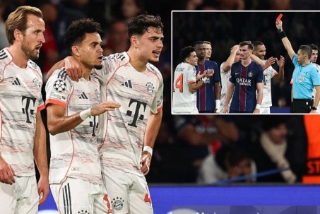 Sao Bayern 2 lần xé lưới PSG, hóa "đồ tể" khiến Hakimi chấn thương kinh hoàng