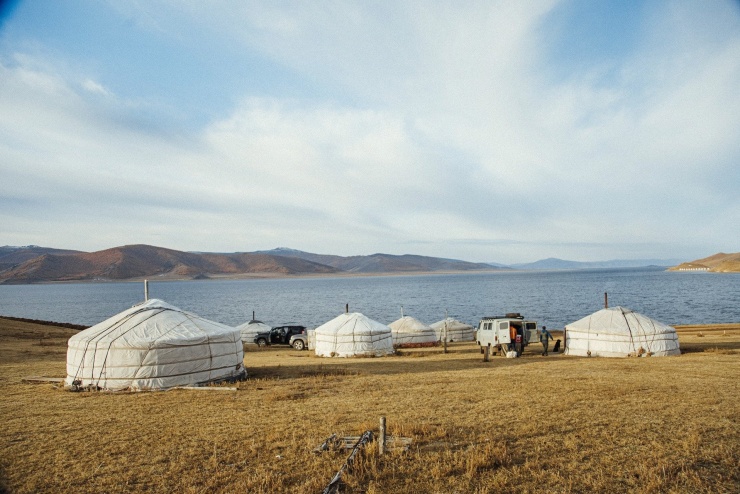 Một khu lều của người dân địa phương, nằm cạnh hồ Terkhiin mà anh Ninh đã ở. Tại đây không có điện cũng không có mạng 