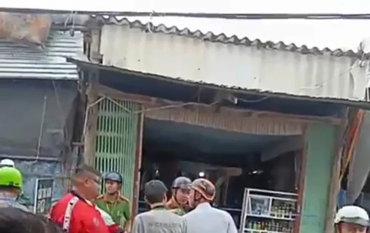 Khu vực xảy ra án mạng đã bị phong tỏa. Ảnh: CTV