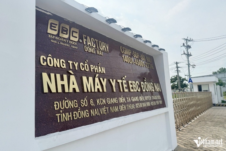Công ty cổ phần nhà máy y tế EBC Đồng Nai. Ảnh: Hoàng Anh