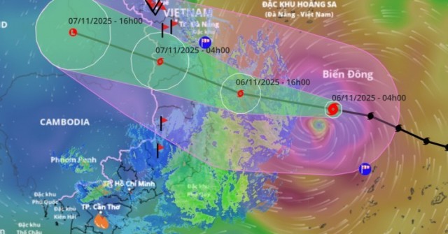 Bão di chuyển quá nhanh, đêm nay đỉnh điểm mưa ...