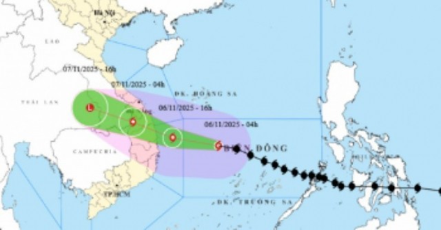 Bão số 13 Kalmaegi vẫn mạnh cấp 14, giật cấp 17...