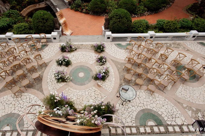 Sân khấu lễ VOW nhìn ra Hồ Tây của Đình Tú - Ngọc Huyền.