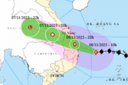 Bão số 13 Kalmaegi giật trên cấp 17, ảnh hưởng từ Nam TP Đà Nẵng - Đắk Lắk từ chiều nay 6-11