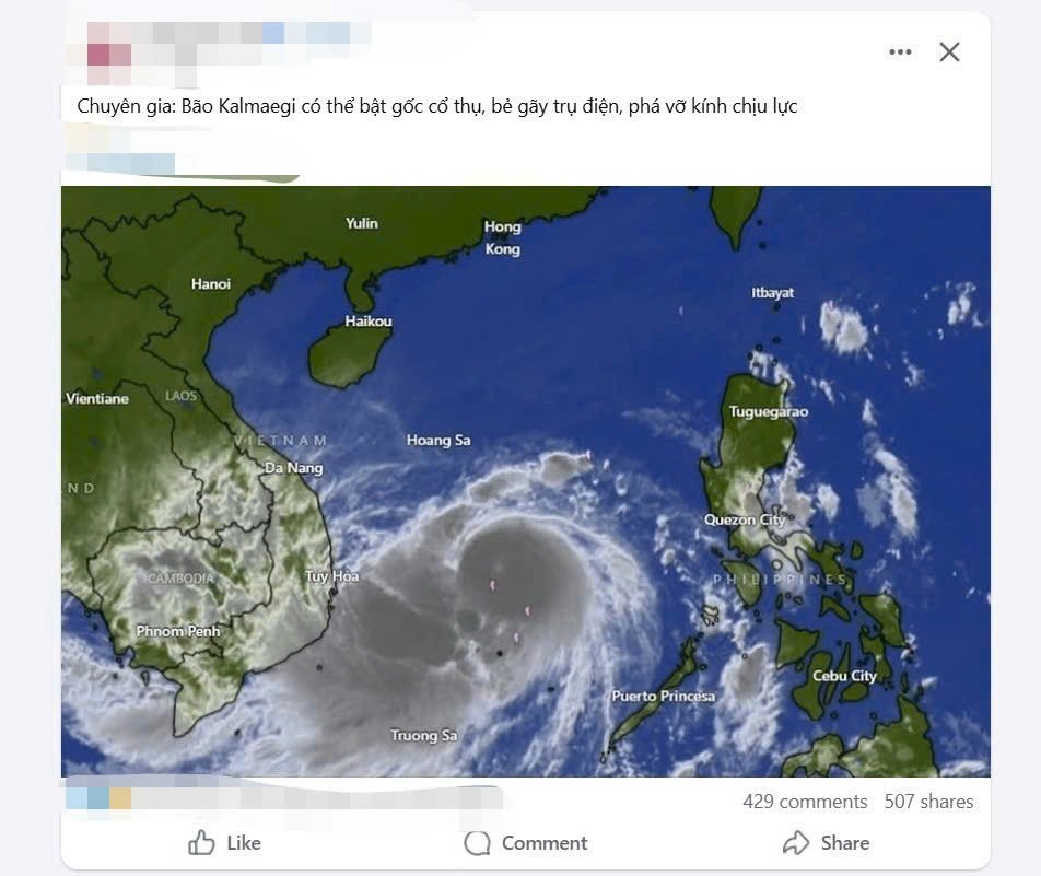 Cảnh báo sức tàn phá nặng nề do bão số 13 gây ra.