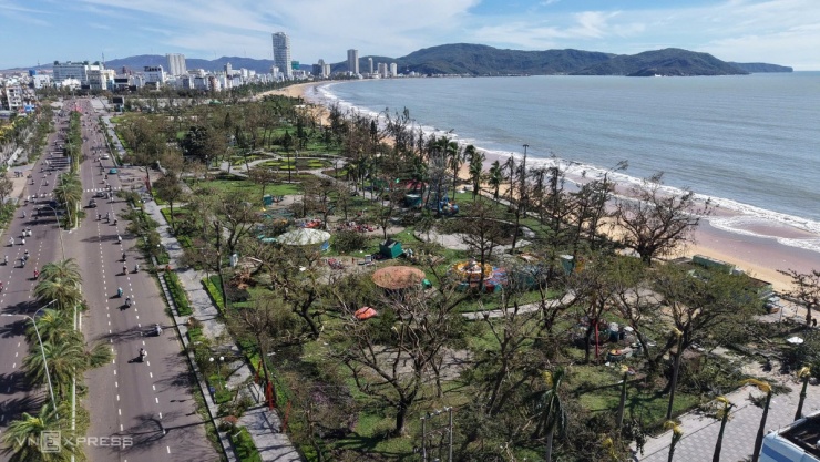 Trung tâm Quy Nhơn ngổn ngang sau bão - 1