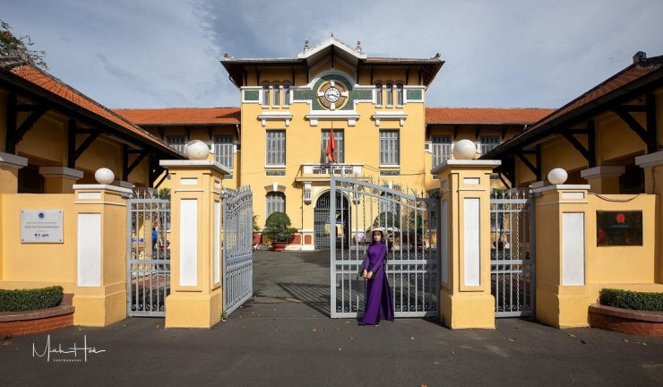 Diện mạo trường THPT Nguyễn Thị Minh Khai hôm nay. Ảnh: Minh Hòa.