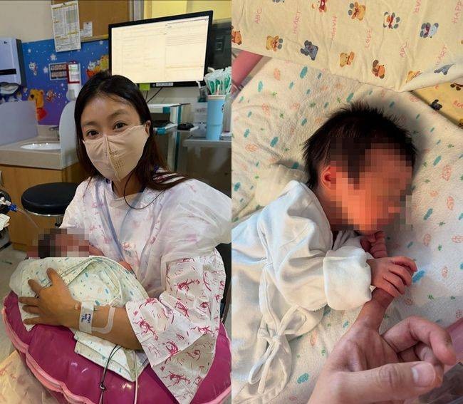 Lee Si Young chia sẻ hình ảnh con mới chào đời trên trang cá nhân. Ảnh: Nate