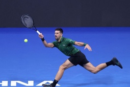 Video tennis Djokovic - Borges: Vé bán kết thứ 199 (Hellenic Championship)