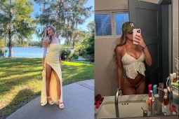 Nữ thần bóng chuyền suýt gặp nạn vì mặc váy hở bạo trong đám cưới