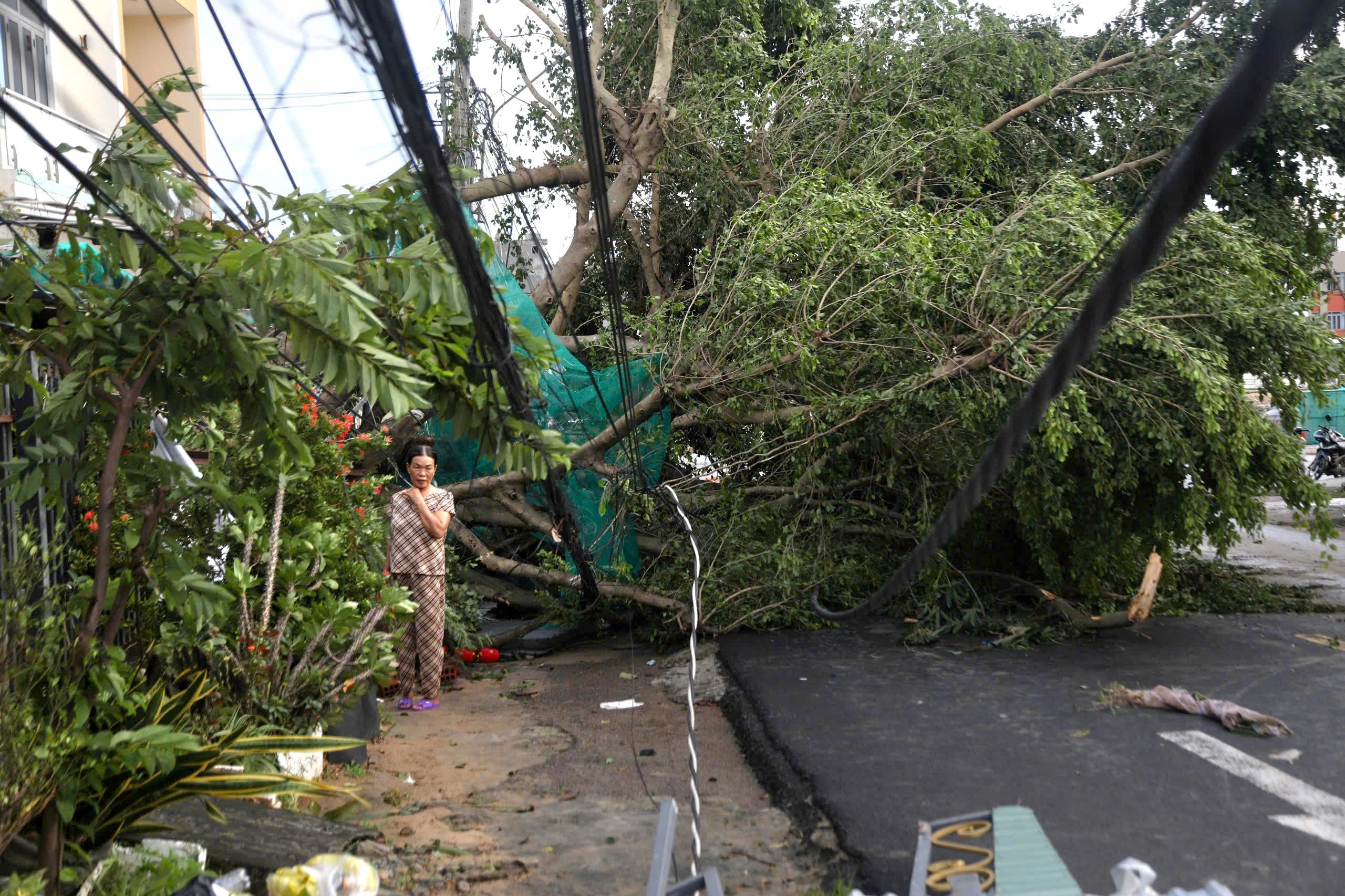 Chợ, nhà máy, đường phố tan hoang sau bão Kalmaegi - 8