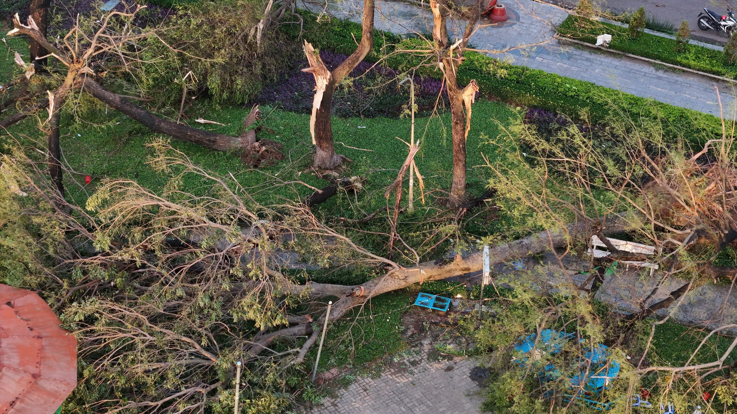 Chợ, nhà máy, đường phố tan hoang sau bão Kalmaegi - 14