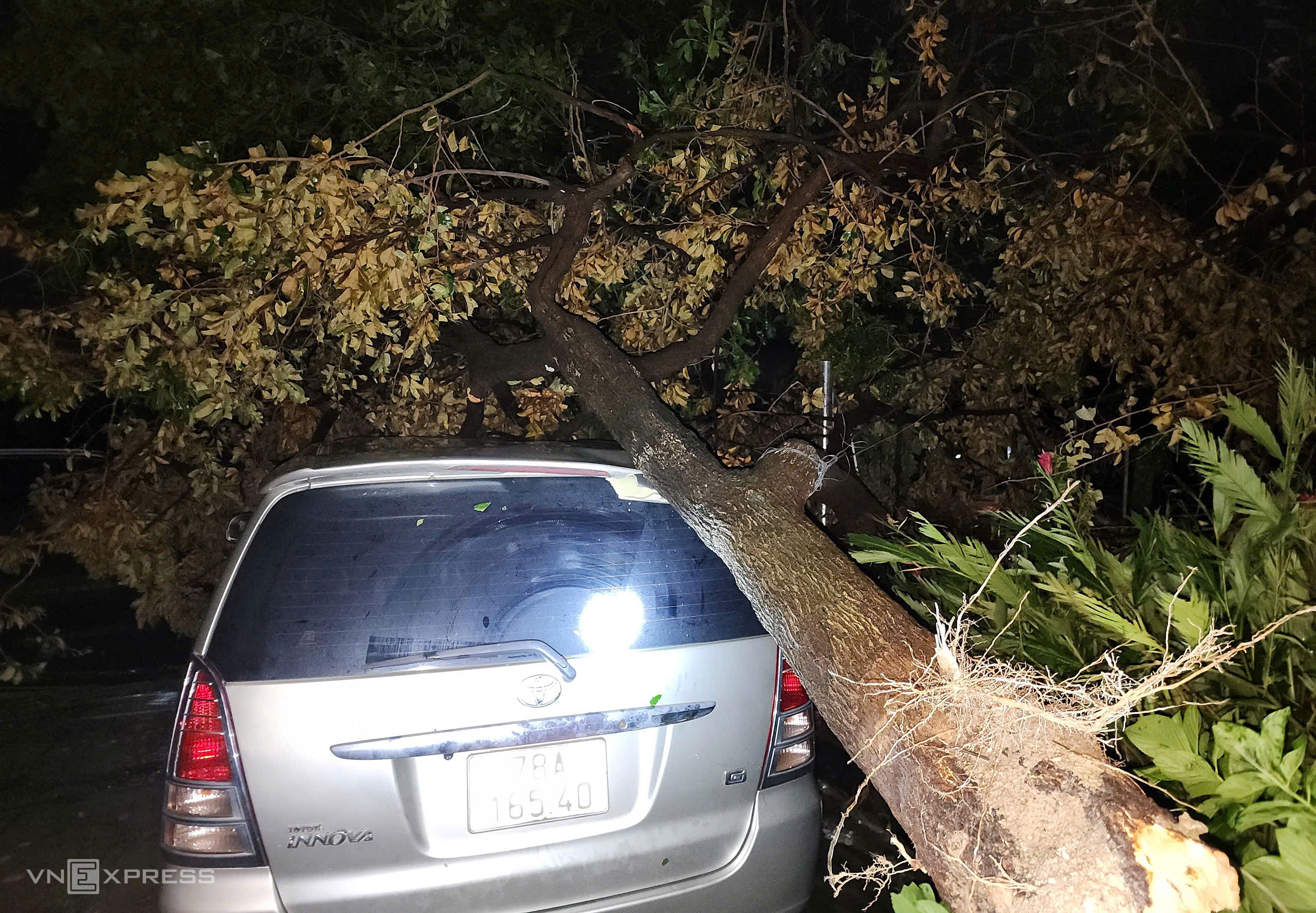 Cửa kính vỡ, mái tôn bay khi bão quét qua - 10