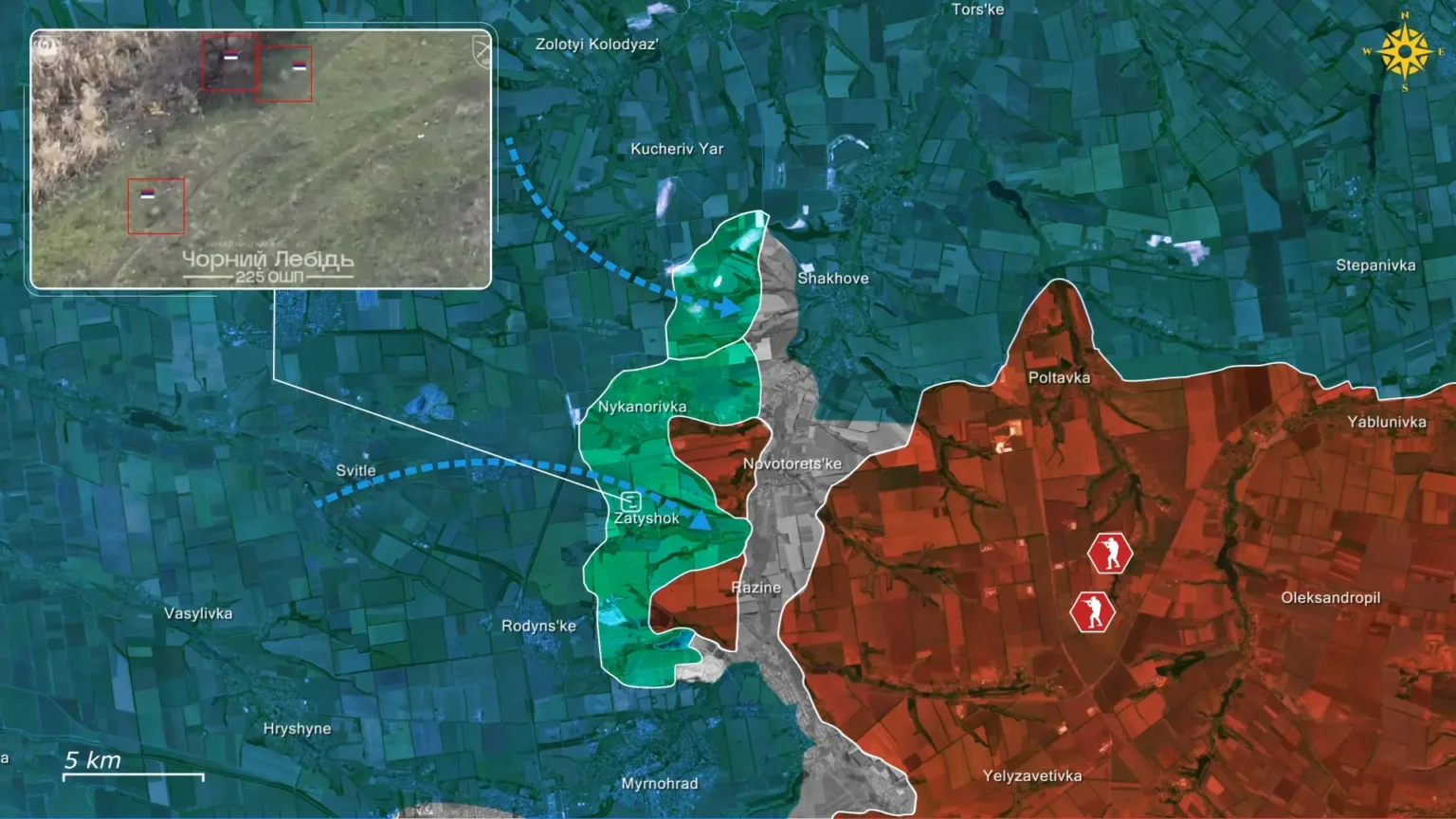 Ukraine được cho là đã giành lại một số khu vực lãnh thổ trong cuộc phản công. Ảnh: Euromaidan Press.