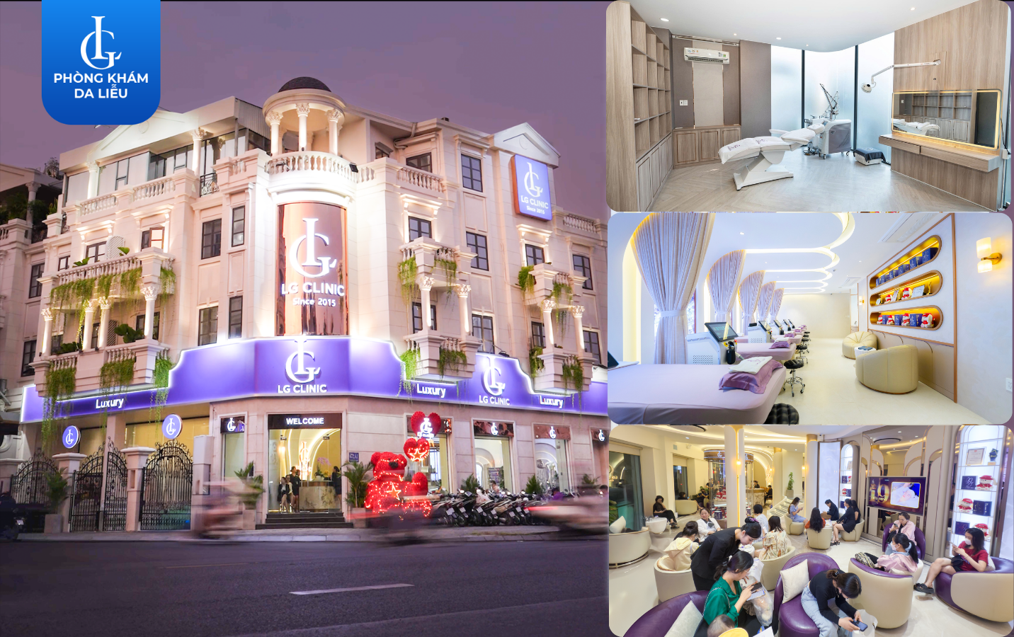 Phòng khám Da liễu LG được xây dựng theo tiêu chuẩn y khoa khắt khe