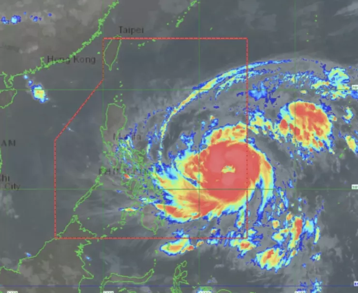 Vị trí bão Fung-wong sáng 8-11. Ảnh: PAGASA