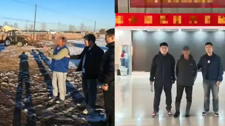 Người đàn ông đã trộm 10 con bò của hàng xóm và bán đã bị bắt. Ảnh: Khaosod.