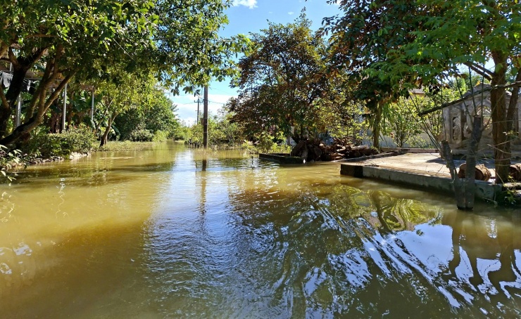 Nước bủa vây, người dân 'rốn lũ' ở Huế đi lại bằng ghe thuyền hơn 15 ngày - 9