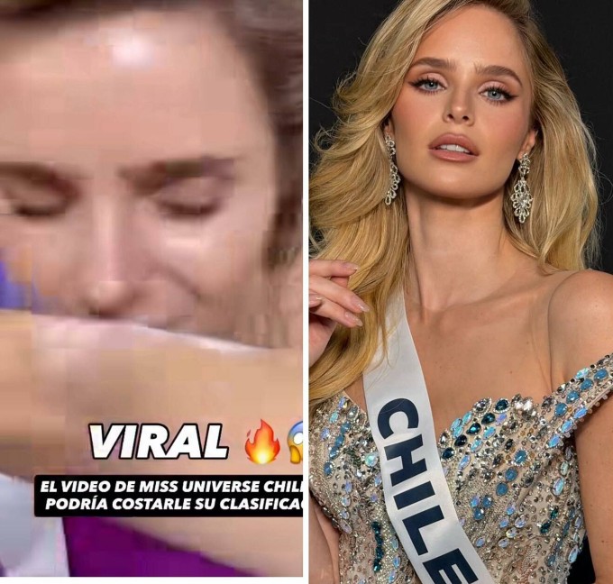 Hoa hậu Hoàn vũ Chile bị lên án vì video liên tưởng đến việc hít chất cấm.