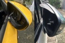 Sinh viên đại học bẻ gương chiếu hậu hàng loạt xe ô tô