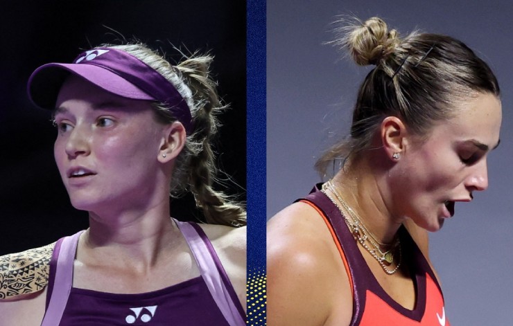 Sabalenka (bên phải) có cơ hội lớn giành chức vô địch WTA Finals 2025