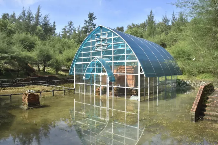 Toàn cảnh khu di tích Tháp Chăm Phú Diên (TP Huế). Ảnh: N.DO