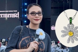 Đàm Thu Trang đeo vòng cổ 300 triệu đồng đi concert G-Dragon