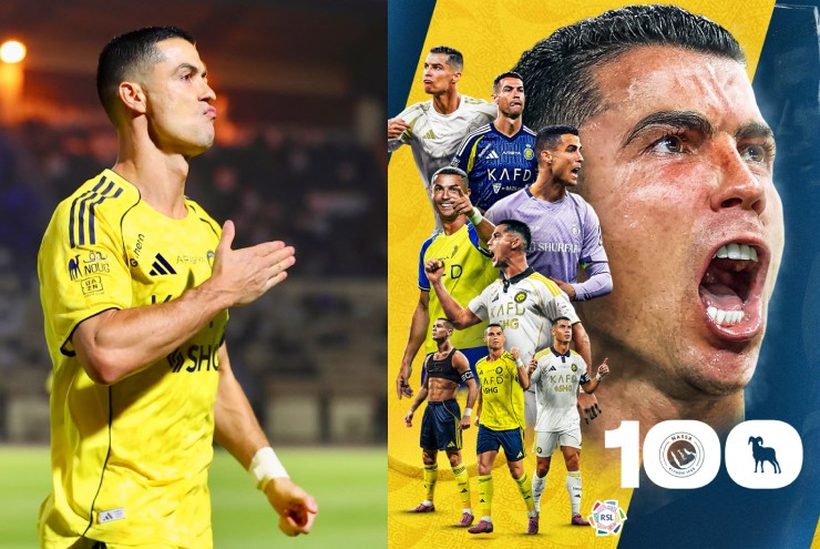 Ronaldo có lần thứ 100 góp dấu giày vào bàn thắng của Al Nassr tại Saudi Pro League