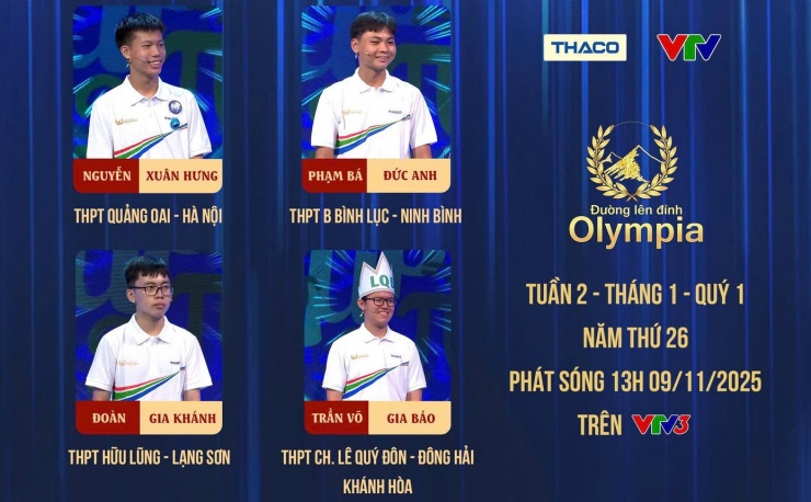 Ảnh: Fanpage Đường lên đỉnh Olympia