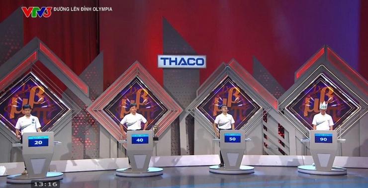 Các thí sinh trong phần thi Khởi động.