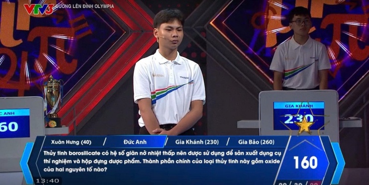 Đức Anh trong phần thi về đích.