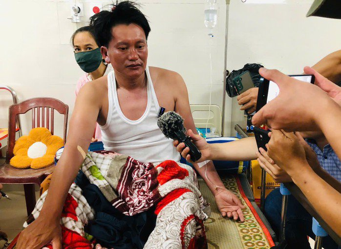 Ông Lê Văn Sanh tại bệnh viện