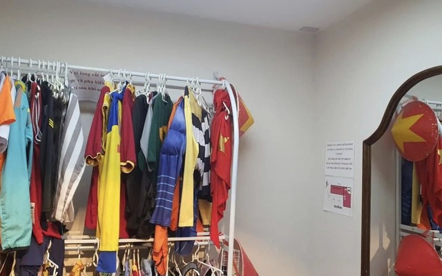 Căn phòng thay đồ - nơi xảy ra sự việc. Ảnh: T.D