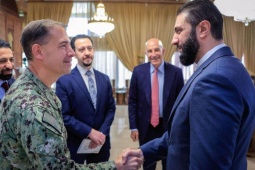 Hình ảnh bất ngờ của Tổng thống lâm thời Syria ở Mỹ