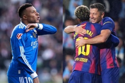 Bóng đá - Nóng rực bảng xếp hạng La Liga: Real Madrid sảy chân, Barcelona tận dụng bám đuổi gắt gao