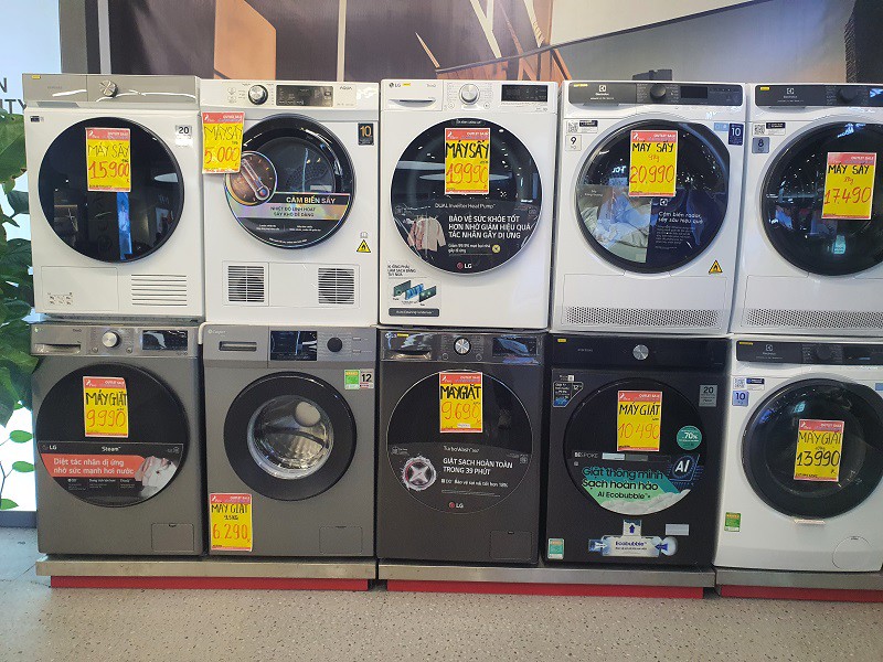 Máy giặt cũng giảm tới 51%.
