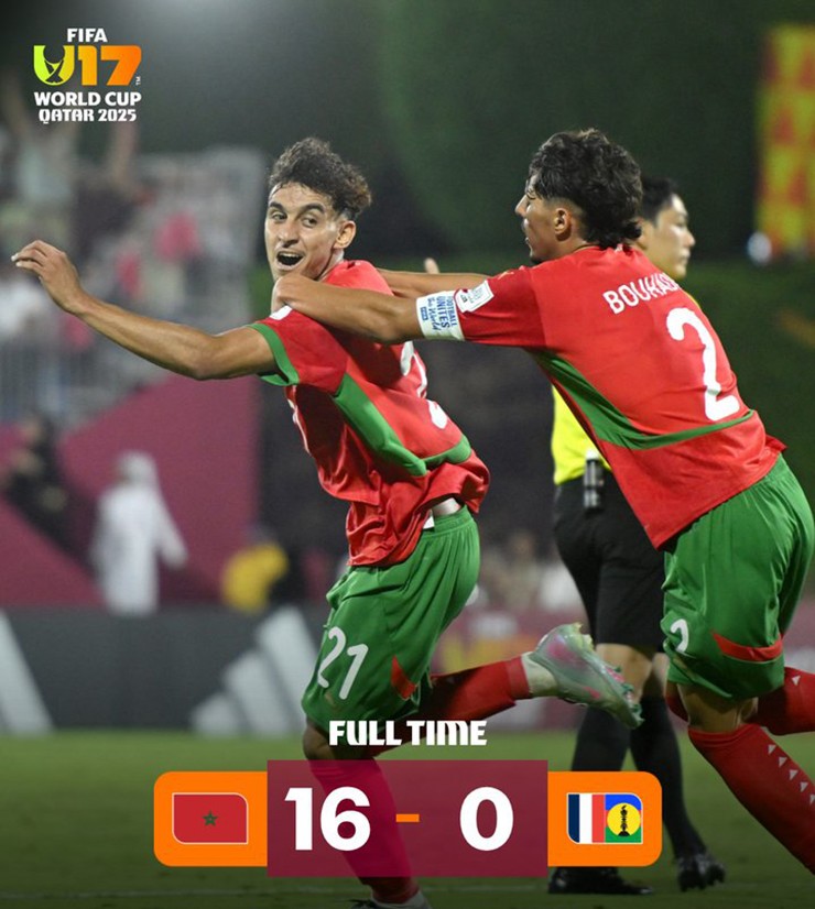U17 Marocco khiến cả giải đấu U17 World Cup 2025 phải nhớ tên mình