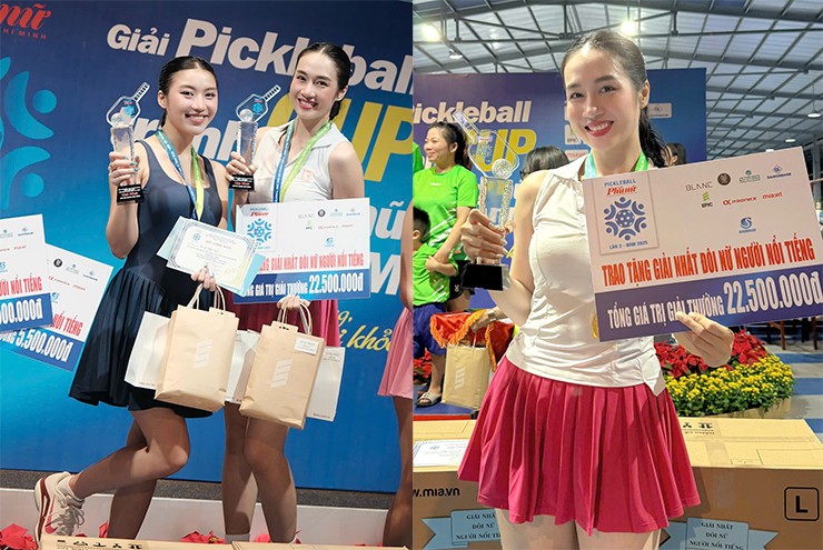 Vừa nhập môn pickleball, siêu mẫu Lê Thu An đã giành chức vô địch thứ ba chỉ sau vài tháng