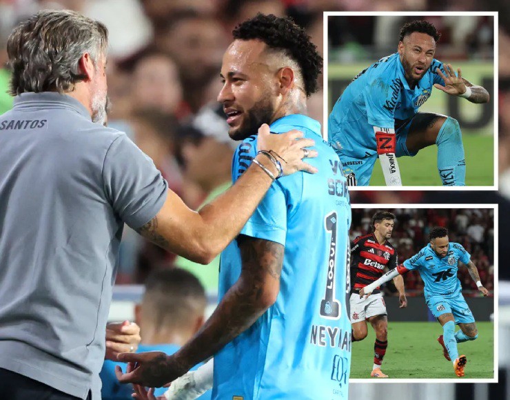 Neymar trải qua trận đấu thất vọng cùng Santos